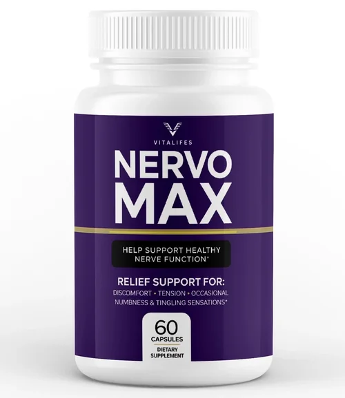 A NervoMax bottle beside a page about the NervoMax rating and why no star score is shown
